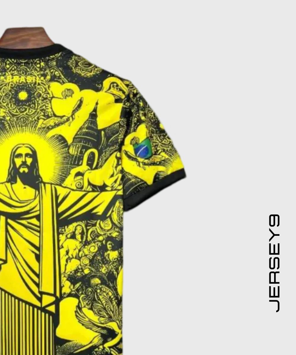 2025 Brazil Christ Yellow Special Jersey - Image 3