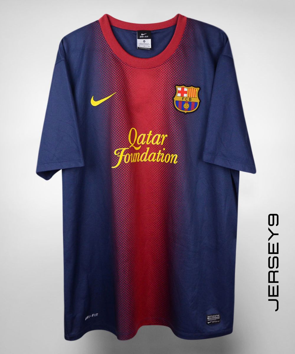 Buy the Barcelona Lionel Messi #10 Home Jersey 2012-2013. Premium quality, breathable fabric, iconic Messi design, and fast worldwide shipping. Perfect for Barcelona fans and collectors.